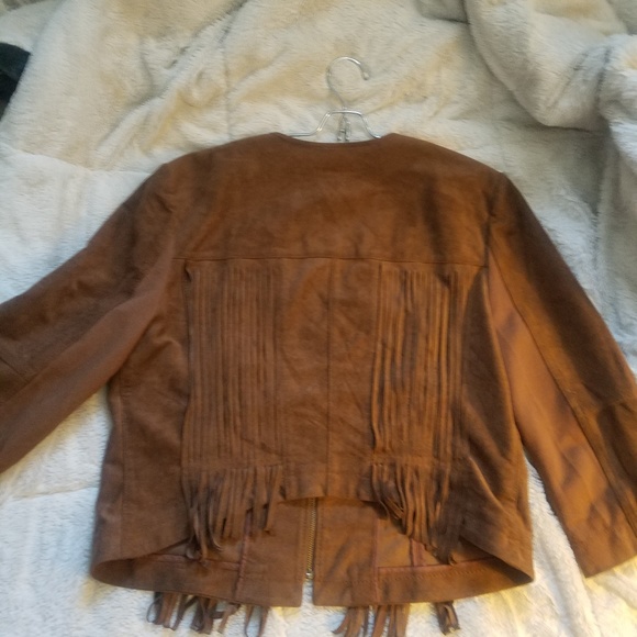 Bcbgmaxazria vegan toffee brown L jacket - Picture 6 of 6